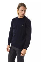 Uominitaliani Blue Merino Wool Men's Sweater
